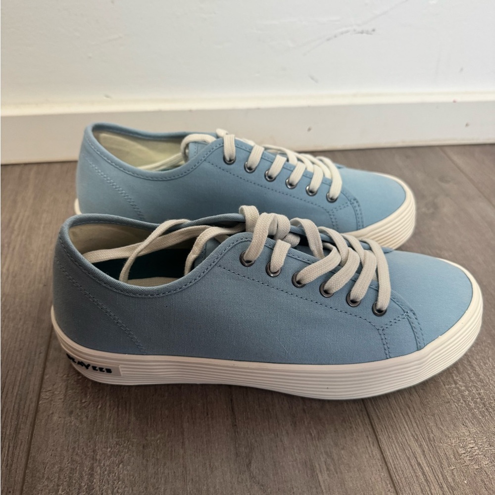 SeaVees Light Blue Canvas Sneakers